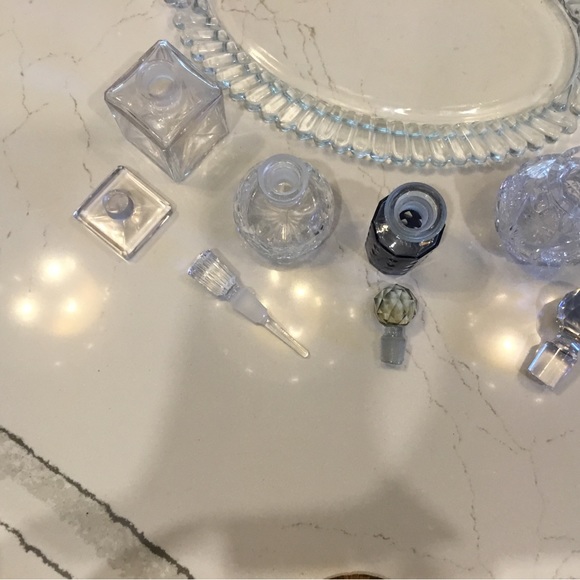European Crystal Bottles & Tray - Picture 5 of 14